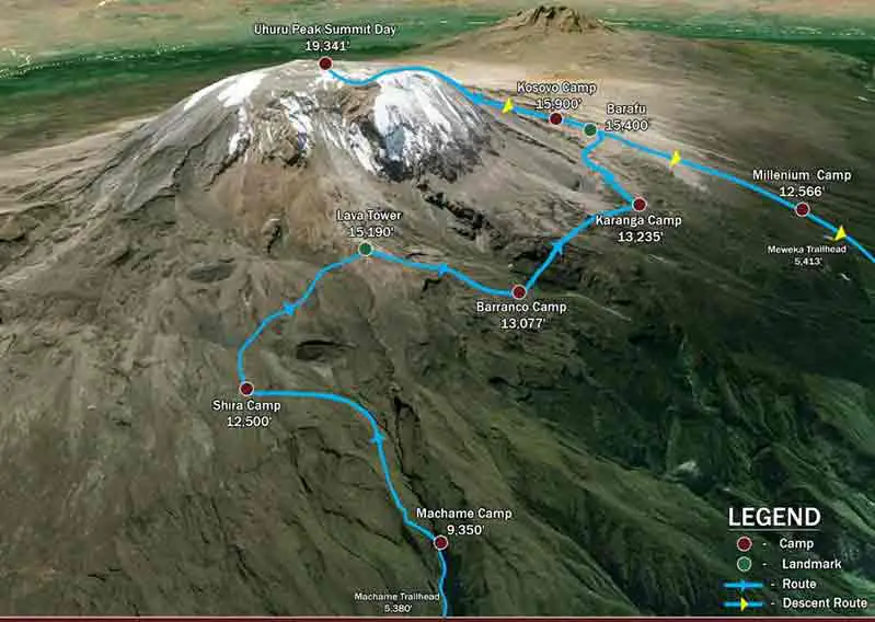 Mount Kilimanjaro - Machame Route